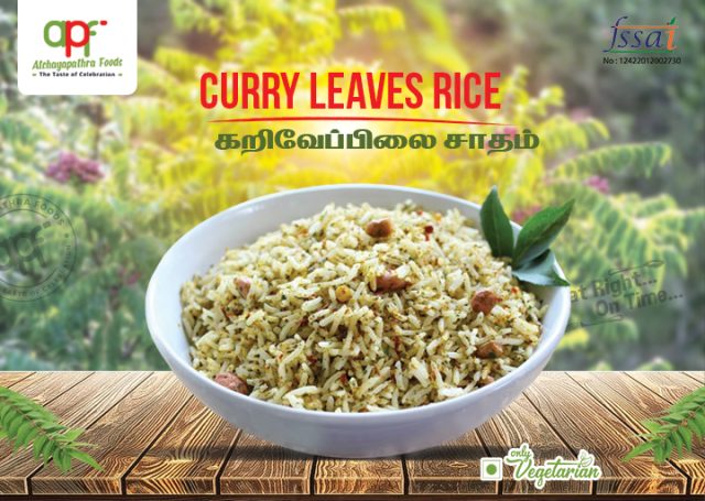 கறிவேப்பிலையில் சாதம் Curry Leaves Satham Rice Online Food Delivery Near me Madurai Monthly Food delivery near me Madurai Delivered foods near me Madurai 2